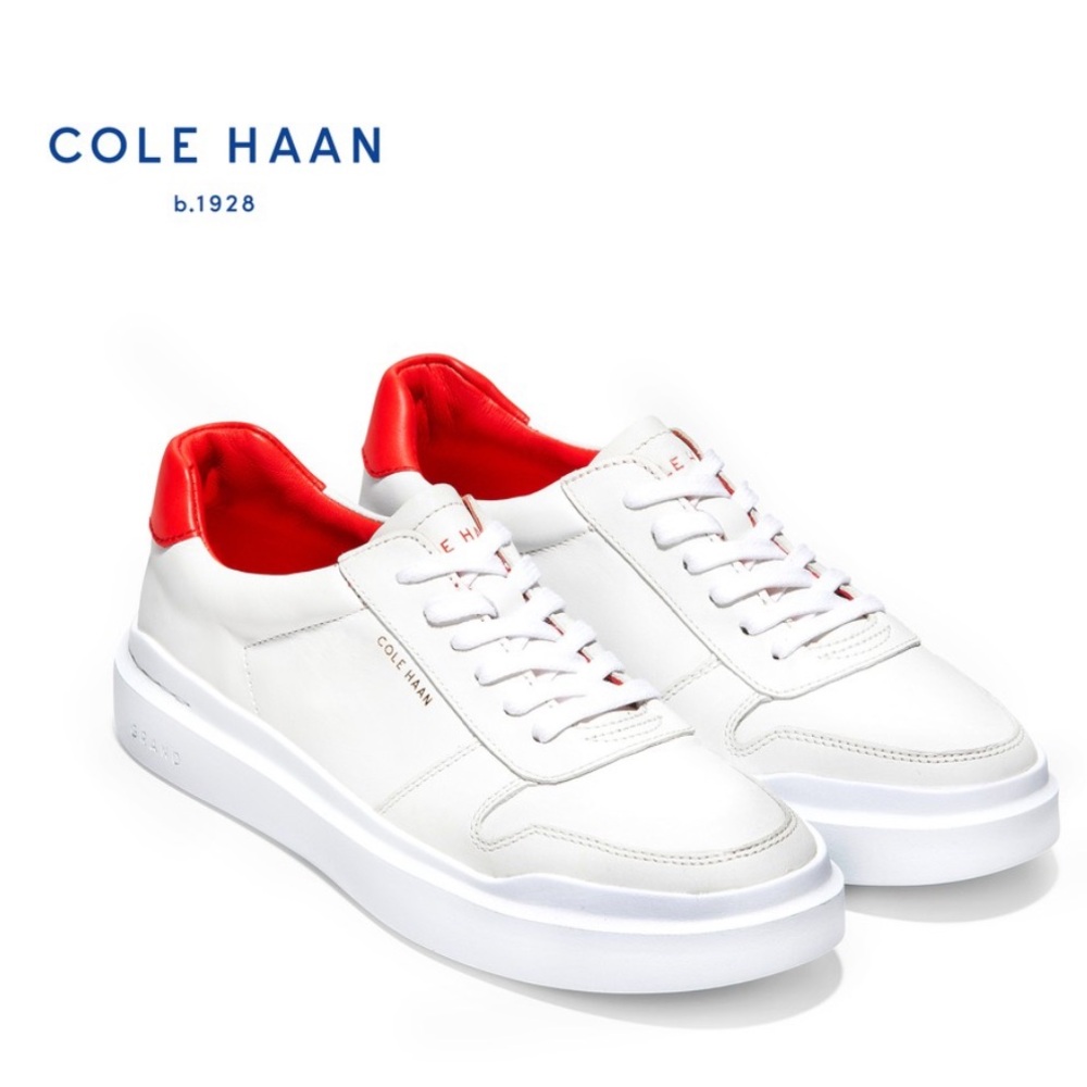 Cole Haan red and white sneakers